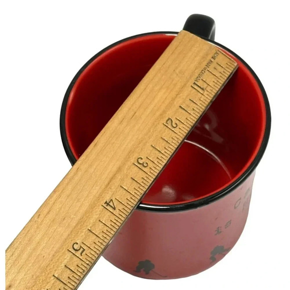 Hockey is Canada Abbot Mugs Red Black Lot 2 Ceramic Winter Sports - Picture 7 of 8